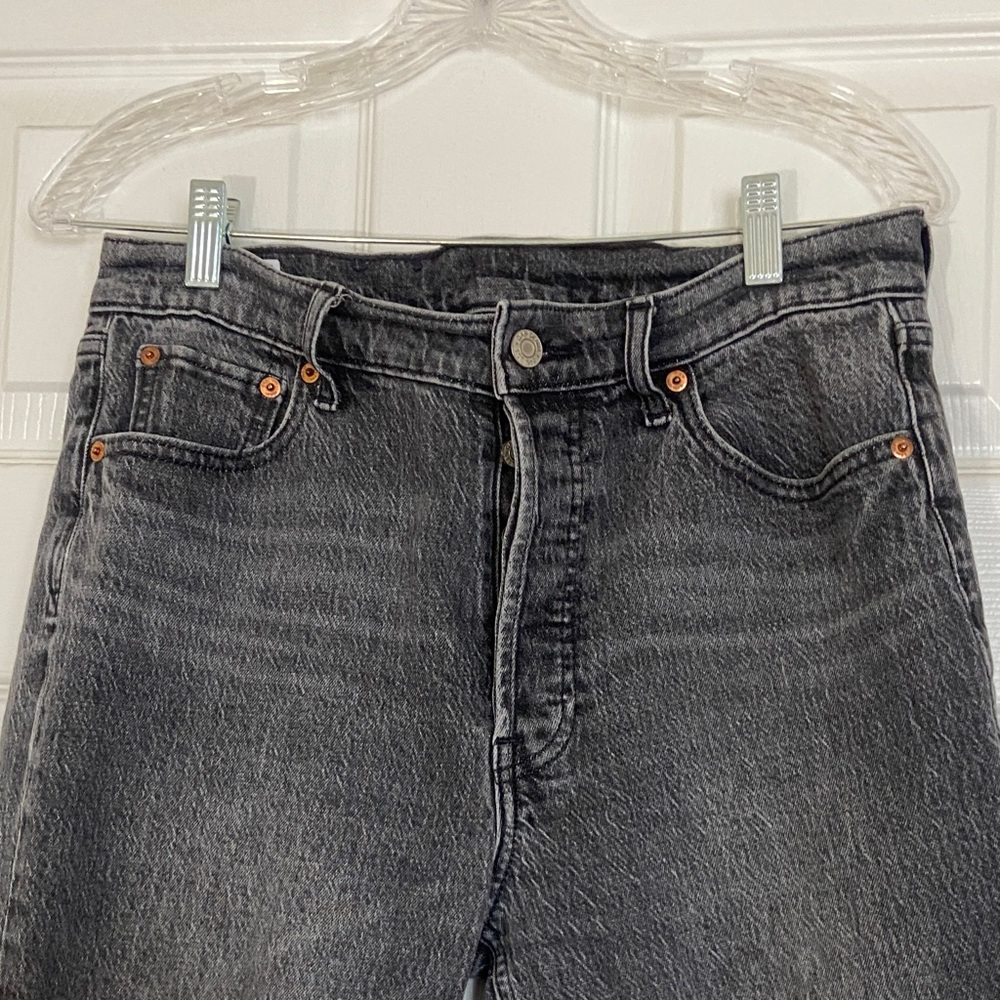 GAP Gray Cheeky Straight High Rise Jeans - Picture 4 of 7